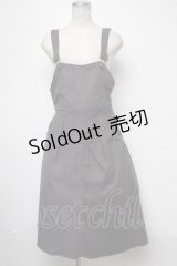 Fi.n.t / 金具使いサロペット風ジャンパースカート  グレー S-25-02-15-062-CA-OP-HR-ZT220