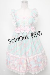 Angelic Pretty / MELODY TOYSハイウエストジャンパースカート  ミント S-25-02-15-065-AP-OP-AS-ZS