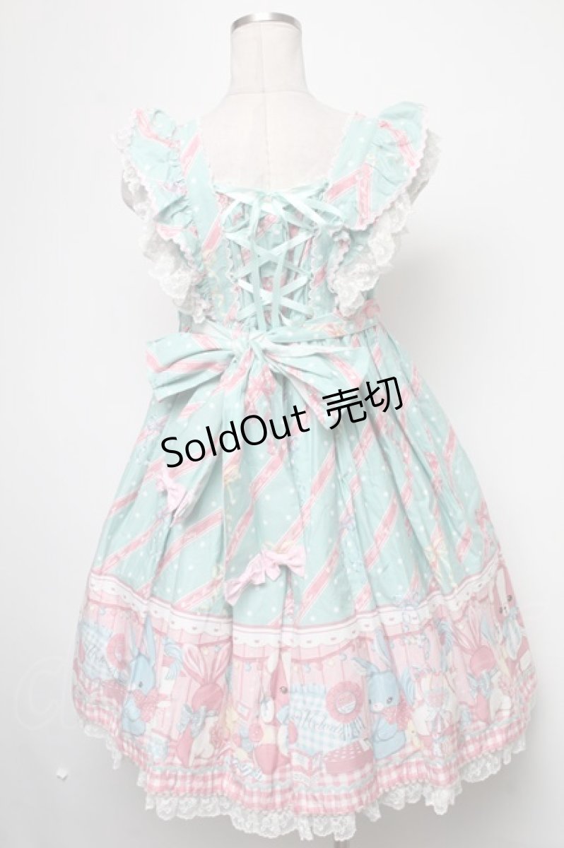 画像2: Angelic Pretty / MELODY TOYSハイウエストジャンパースカート  ミント S-25-02-15-065-AP-OP-AS-ZS (2)