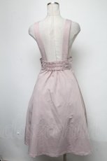 画像2: 【SALE】Fi.n.t / ベルトセットサスペンダー付きハイウエストフレアースカート  ピンク S-25-02-15-067-CA-SK-HR-ZT354 (2)