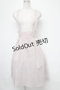 Fi.n.t / ベルトセットサスペンダー付きハイウエストフレアースカート  ピンク S-25-02-15-068-CA-SK-HR-ZT354