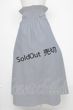 画像2: axes femme / ZIPハイウエストスカート  ブルー S-25-02-15-077-AX-TO-HR-ZS