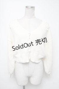 F&A / ローズ刺繍ニットカーディガン  キナリ S-25-02-15-025-LO-TO-HR-ZS