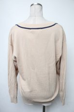 画像2: 【SALE】F i.n.t / ローズエンブレム釦腰丈ニットカーディガン  ベージュ S-25-02-15-028-CA-TO-HR-ZT389 (2)