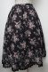 画像2: axes femme Red label / ブーケ柄フィッシュテールスカート  黒 S-25-02-17-056-PU-SK-AS-ZI (2)