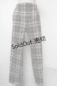 axes femme / ポケット刺繍ウール調パンツ  ブラウン S-25-02-17-065-AX-PA-HR-ZT198
