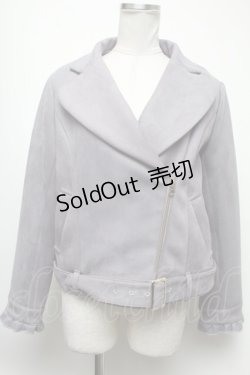 画像1: axes femme POETIQUE / フェイクスエードライダース M ブルーグレー S-25-02-17-009-AX-JA-AS-ZT285