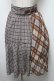 画像1: axes femme POETIQUE / シフォンプリーツ切替チェックスカート  ブラウン S-25-02-17-1052-AX-SK-HR-ZT399 (1)