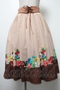 axes femme POETIQUE / ディズニー バンビ/スカート  ベージュ S-25-02-17-1053-AX-SK-AS-ZT180