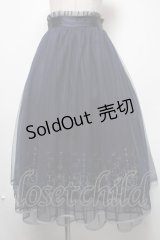 axes femme / ステラートフロッキーＰＴスカート  紺 S-25-02-17-1069-AX-SK-AS-ZI