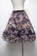 画像2: axes femme / 花柄プリーツスカート M 紺 S-25-02-17-1071-AX-SK-SZ-ZI (2)