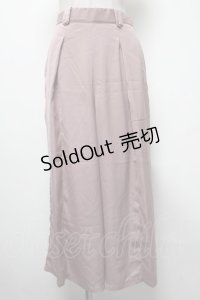axes femme / サテンワイドパンツ  ピンク S-25-02-17-1075-AX-PA-HR-ZT195