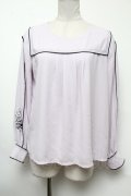 axes femme / パイピングプルオーバー M ラベンダー S-25-02-17-012-AX-TO-SZ-ZS