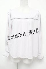 axes femme / パイピングプルオーバー M ラベンダー S-25-02-17-012-AX-TO-SZ-ZI