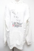 NieR Clothing / プリントパーカー  白 S-25-02-17-003-PU-TO-AS-ZT328