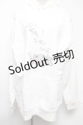 NieR Clothing / プリントパーカー  白 S-25-02-17-003-PU-TO-AS-ZT328