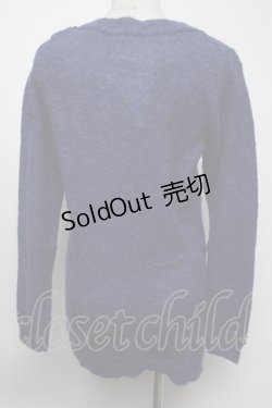 画像2: axes femme / TOPアルパカ混カーディガン  ブルー S-25-02-17-029-AX-TO-AS-ZT306