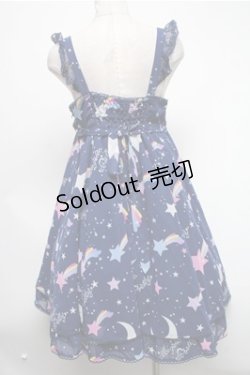 画像2: Angelic Pretty / Dream Skyジャンパースカート  紺 S-25-02-19-063-AP-OP-AS-ZS
