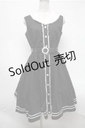 metamorphose / ノースリーブワンピース  黒ｘ白 S-25-02-19-068-ME-OP-AS-ZS