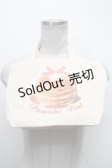 Fi.n.t / パンケーキプリントトートバッグ  オフ S-25-02-19-010-CA-BG-HR-ZS