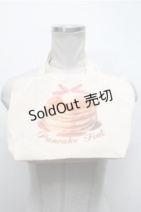Fi.n.t / パンケーキプリントトートバッグ  オフ S-25-02-19-010-CA-BG-HR-ZS