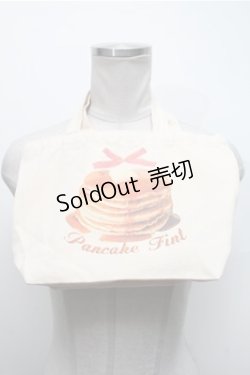 画像1: Fi.n.t / パンケーキプリントトートバッグ  オフ S-25-02-19-010-CA-BG-HR-ZS