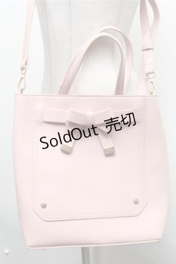 画像1: m petit by misako / AMマエリボン2WAYバッグ  ピンク S-25-02-19-005-LO-BG-HR-ZS