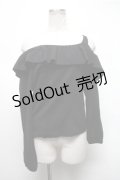 Ank Rouge / オフショルニット  黒 S-25-02-19-042-CA-TO-HR-ZT017