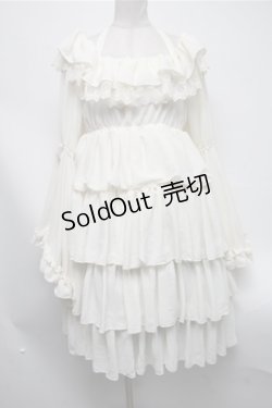 画像1: Vallee lys / Coquelicot Dress ミディアム丈  キナリ S-25-02-19-046-GO-OP-HR-ZS