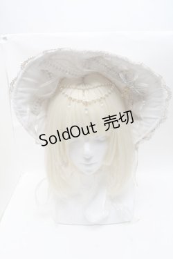 画像2: ALICE and the PIRATES / Bijou Princess 私の愛おしい宝物 ボンネット  白 S-25-02-21-008-PA-AC-AS-ZS