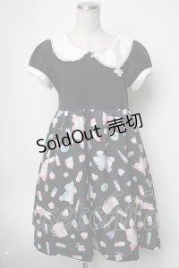 Angelic Pretty / Fancyホスピタルカットワンピース  黒 S-25-02-21-062-AP-OP-HR-ZS