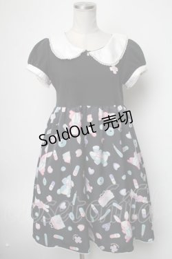 画像1: Angelic Pretty / Fancyホスピタルカットワンピース  黒 S-25-02-21-062-AP-OP-HR-ZS