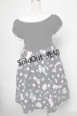 画像2: Angelic Pretty / Fancyホスピタルカットワンピース  黒 S-25-02-21-062-AP-OP-HR-ZS
