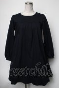 Melody BasKet / Aラインワンピース  紺 S-25-02-21-063-LO-OP-HR-ZT067