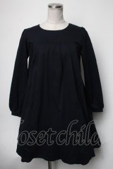 Melody BasKet / Aラインワンピース  紺 S-25-02-21-063-LO-OP-HR-ZT067
