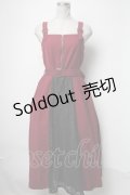 axes femme / バイカラーレースジャンスカ  ワイン S-25-02-21-073-AX-OP-AS-ZS