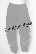 REFLEM / クロスプリントスウェットパンツ  黒 S-25-02-21-083-PU-PA-HR-ZS