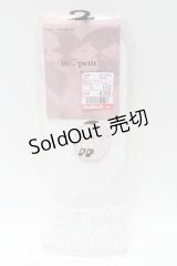 m petit by misako / シアーハート柄クルーソックス  白 S-25-02-21-003-LO-ZA-HR-ZS