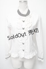Dear My Love / クロミブラウス  白 S-25-02-21-019-EL-OP-HR-ZS