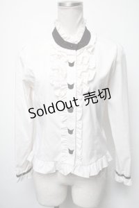 Dear My Love / クロミブラウス  白 S-25-02-21-019-EL-OP-HR-ZS