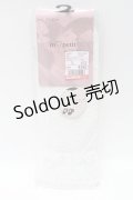 m petit by misako / シアーハート柄クルーソックス  白 S-25-02-21-004-LO-ZA-HR-ZS