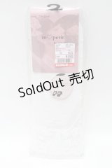 m petit by misako / シアーハート柄クルーソックス  白 S-25-02-21-004-LO-ZA-HR-ZS