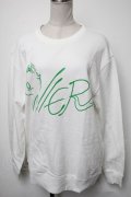 NieR Clothing / プリントトレーナー  白 S-25-02-21-026-PU-TO-HR-ZY