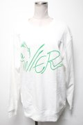 NieR Clothing / プリントトレーナー  白 S-25-02-21-027-PU-TO-HR-ZY