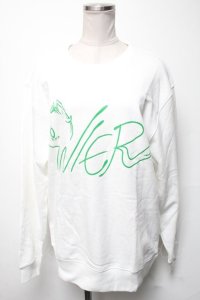 NieR Clothing / プリントトレーナー  白 S-25-02-21-027-PU-TO-HR-ZY