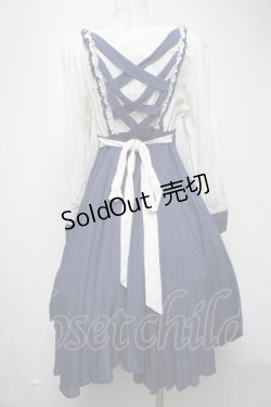 画像2: Favorite / ヨークレースワンピース  紺ｘ白 S-25-02-25-047-LO-OP-AS-ZS
