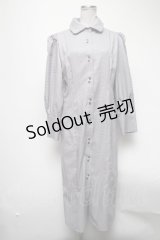 Maison de FLEUR Petite Robe / パフスリーブレトロボタンドレス M ラベンダー S-25-02-25-052-EL-OP-SZ-ZT067