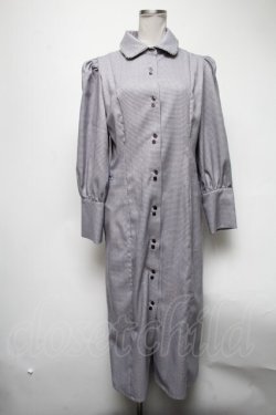 画像1: Maison de FLEUR Petite Robe / パフスリーブレトロボタンドレス M ラベンダー S-25-02-25-052-EL-OP-SZ-ZT067