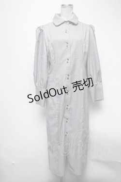 画像1: Maison de FLEUR Petite Robe / パフスリーブレトロボタンドレス M ラベンダー S-25-02-25-052-EL-OP-SZ-ZT067