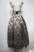 Amavel / Oriental Arabesqueロングスカート  黒ｘゴールド S-25-02-25-072-CA-SK-HR-ZS